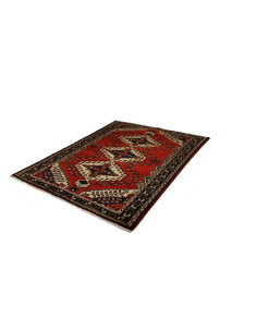 Rug Hamadan Persia maroon yellow 150x201 2