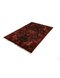 Rug Hamadan Persia blue orange 138x207 2