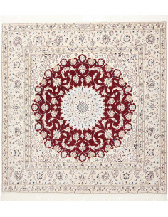 Nain 6la 157x157 Cm Nain 6la Persia Lana Cardata A Mano E
