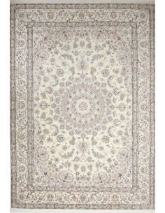 Nain 9la 248x356 Cm Nain 9la, Persia, Lana Cardata A Mano E