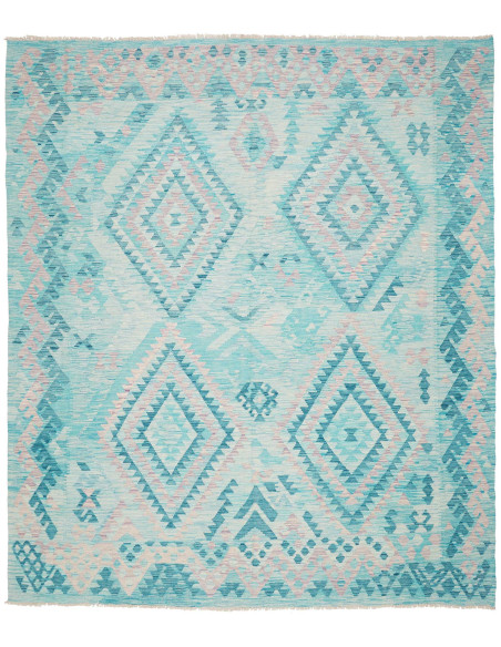 Kilim 246x284 Cm Kilim, Afghanistan, Lana Cardata A Mano