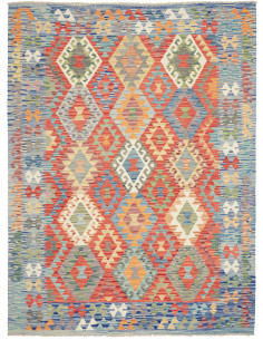 Kilim 182x243 Cm Kilim Afghanistan Lana Cardata A Mano
