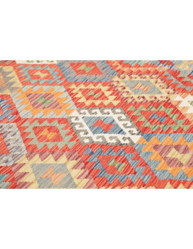 Kilim 182x243 Cm Kilim Afghanistan Hand-spun Wool Cotton