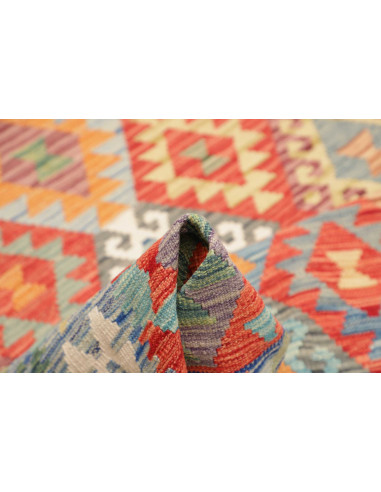 Kilim 182x243 Cm Kilim Afghanistan Hand-spun Wool Cotton