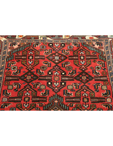 Tappeto Hamadan Persia verde rosso 80x130