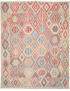 Kilim 267x340 Cm Kilim Afghanistan Lana Cardata A Mano