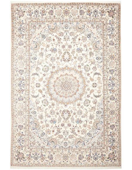 Nain 9la 200x307 Cm Nain 9la, Persia, Lana Cardata A Mano E