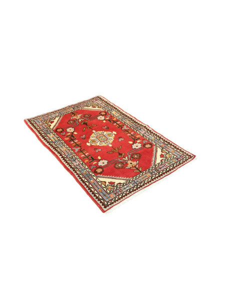 Rug Hamadan Persia brown white 90x138