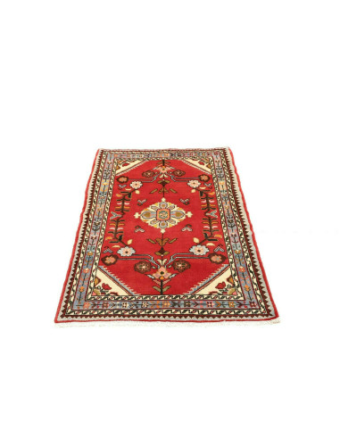 Rug Hamadan Persia brown white 90x138