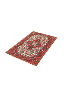 Rug Hamadan Persia brown white 80x128 2