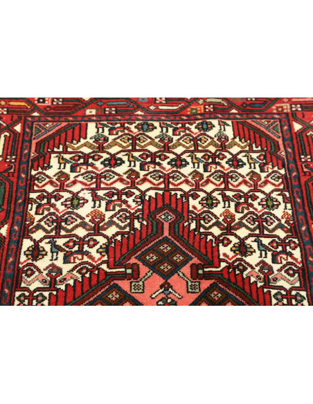Rug Hamadan Persia brown white 80x128