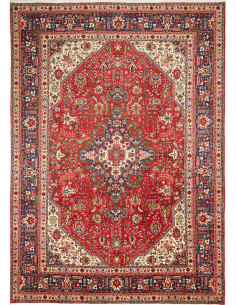 Tabriz 204x286 Cm Tabriz, Persia, Hand-carded Wool warp: