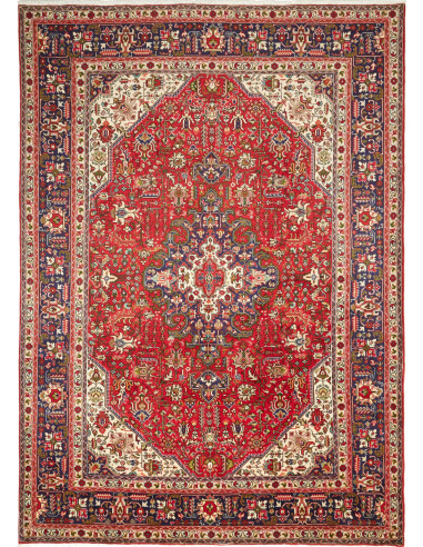Tabriz 204x286 Cm Tabriz, Persia, Hand-carded Wool warp: