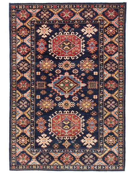 Kazak Fine 129x187 Cm Kazak Fine, Pakistan, Hand-carded