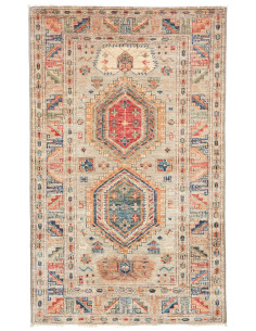 Kazak Fine 76x127 Cm Kazak Fine, Pakistan, Hand-carded Wool,