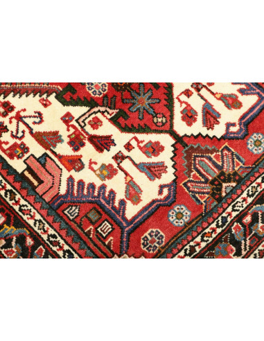 Tappeto Hamadan Persia marrone giallo 85x135