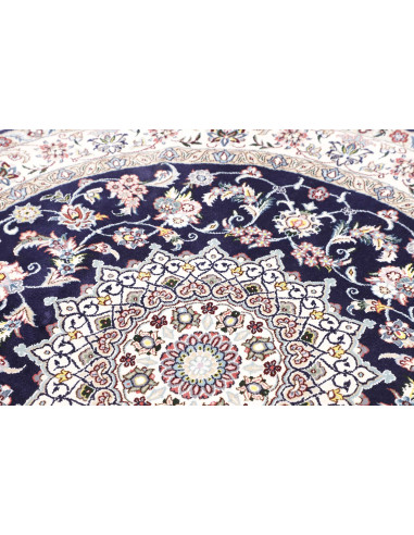 Nain 9la 150x150 Cm Nain 9la, Persia, Hand-carded Wool And