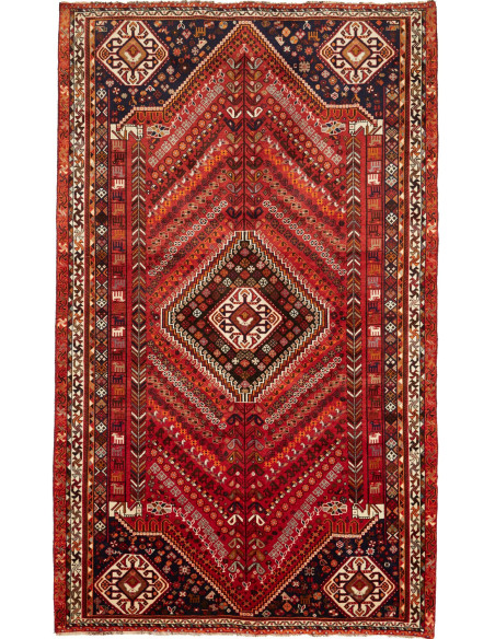 Shiraz 180x295 Cm Shiraz, Persia, Lana Cardata A Mano