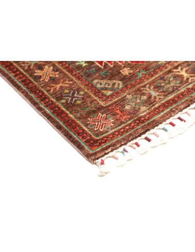 Rug Samarkand Pakistan 83x278 Rust Brown Teal G