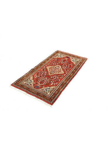 Rug Hamadan Persia brown yellow 74x133
