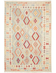 Kilim 200x297 Cm Kilim, Afghanistan, Lana Cardata A Mano