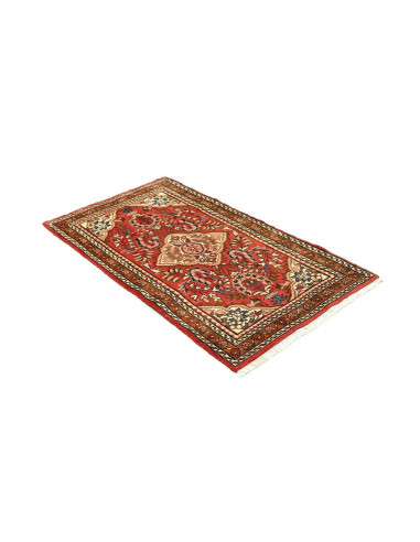 Rug Hamadan Persia brown yellow 74x133