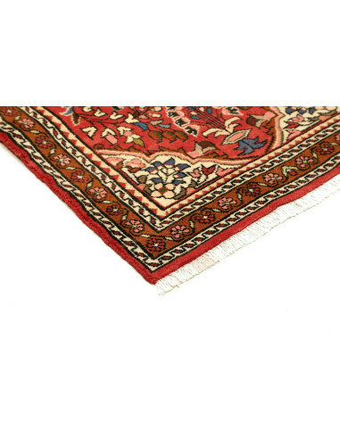 Rug Hamadan Persia brown yellow 74x133