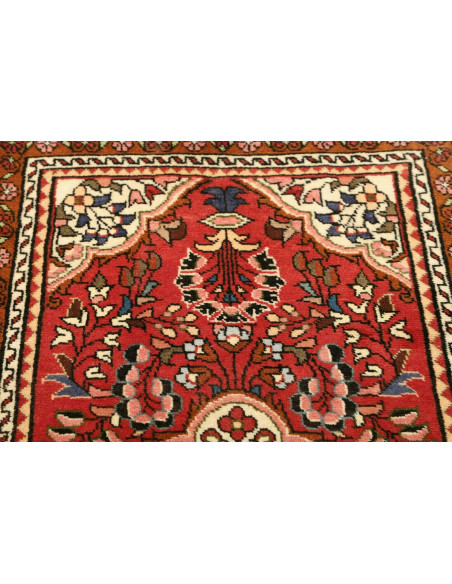 Rug Hamadan Persia brown yellow 74x133