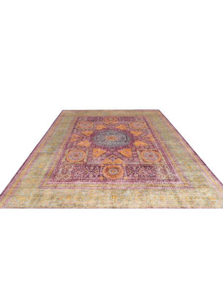 Tappeto Mamlouk Pakistan 245x298 Borgogna Ocra