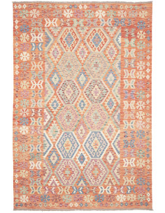 Hand Made Rug Kilim Afghanistan 202x302 Orange