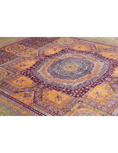 Rug Mamlouk Pakistan 277x350 Teal Purple