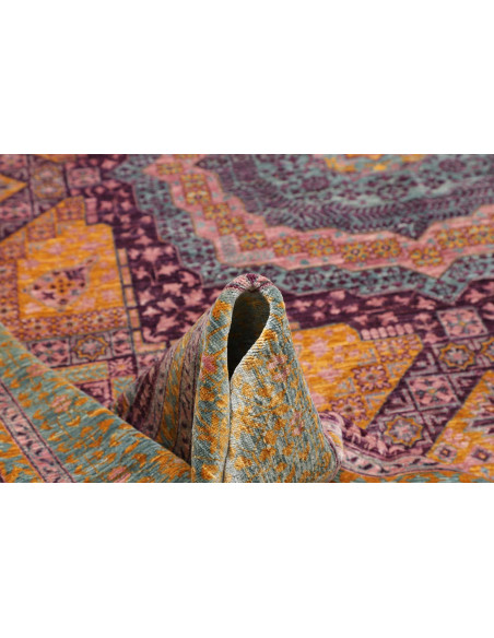 Rug Mamlouk Pakistan 277x350 Teal Purple