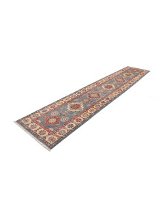 Kazak 89x393 Cm Kazak Afghanistan Hand-carded Wool cotton 2