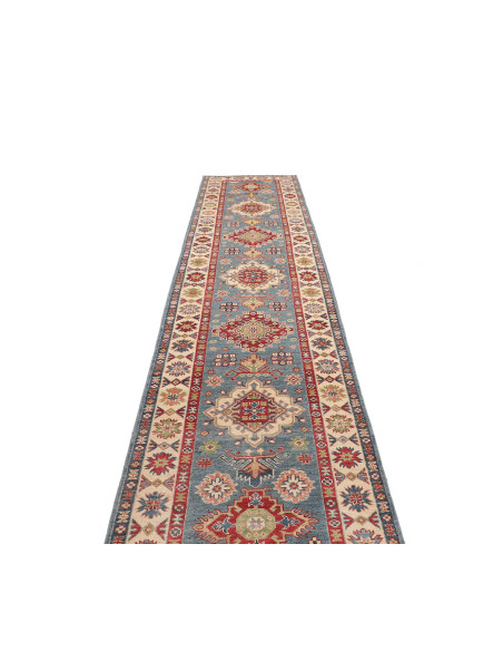 Kazak 89x393 Cm Kazak Afghanistan Hand-carded Wool cotton