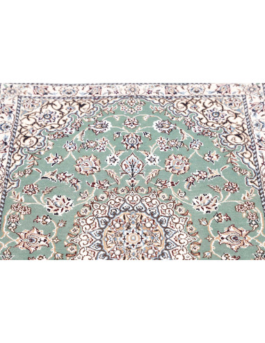 Hand Made Rug Nain 9la Persia 80x120 Mint Green