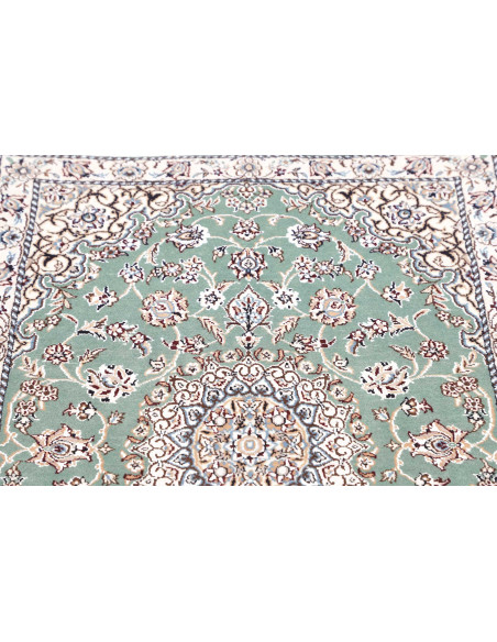 Hand Made Rug Nain 9la Persia 80x120 Mint Green