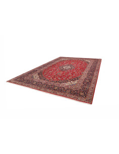 Discover the hand-knotted Persian Ardakan wool rug. Classic medallion design, red field, and floral motifs. Add timeless eleganc 2