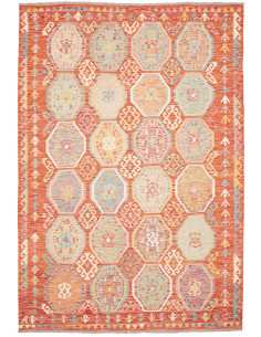 Kilim 198x286 Cm Kilim, Afghanistan, Hand-carded Wool,