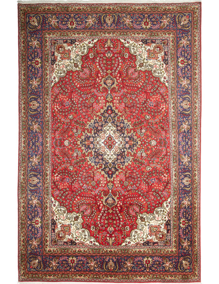 Tabriz 194x297 Cm Tabriz, Persia, Hand-carded Wool warp: