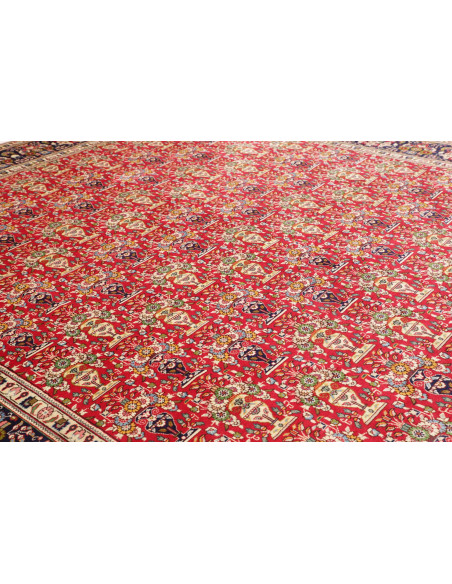 Hand Made Rug Tabriz Persia 303x385 Deep Red Mi