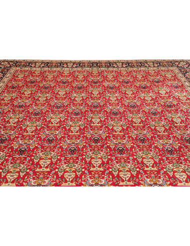 Hand Made Rug Tabriz Persia 303x385 Deep Red Mi