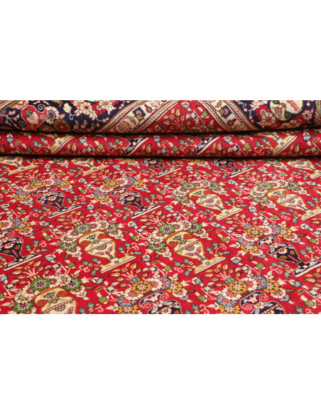 Hand Made Rug Tabriz Persia 303x385 Deep Red Mi