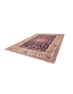 Tappeto Originale Kashan Persia 290x393 Blu Not 2