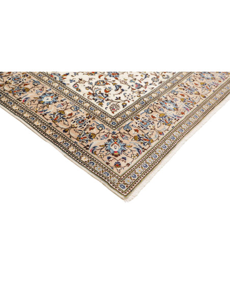 Hand Made Rug Kashan Persia 198x310 Ivory Blue
