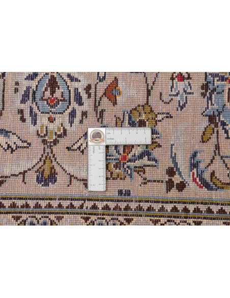 Hand Made Rug Kashan Persia 198x310 Ivory Blue