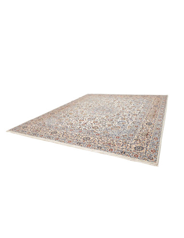 Hand Made Rug Kashan Persia 352x390 Cream White