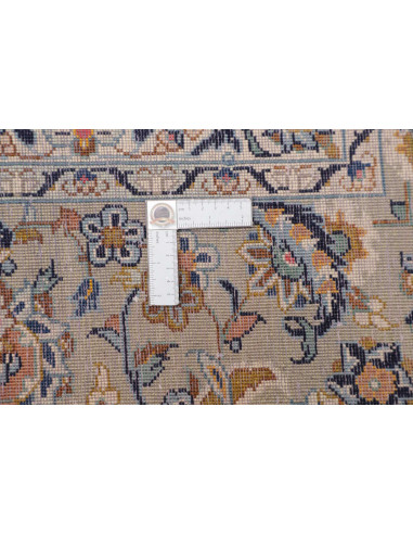 Hand Made Rug Kashan Persia 352x390 Cream White