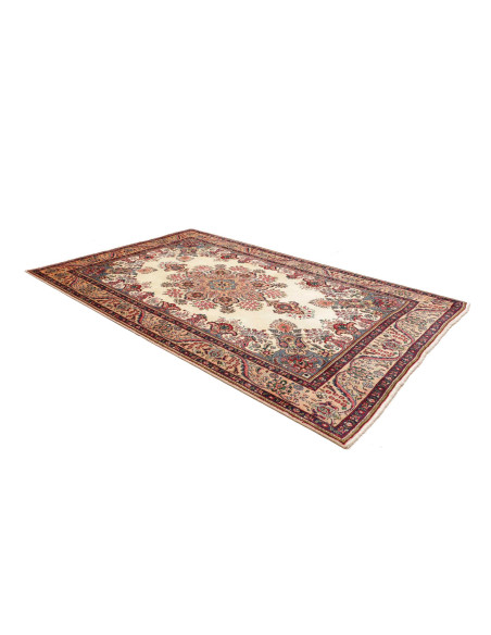 Hand Made Rug Tabriz Persia 198x304 Cream Red