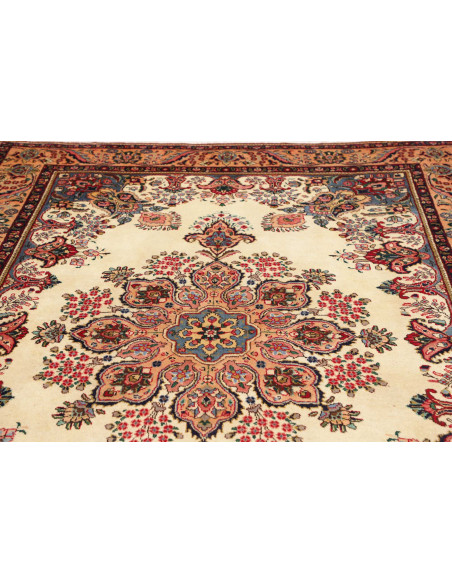 Hand Made Rug Tabriz Persia 198x304 Cream Red