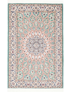 Hand Made Rug Nain 9la Persia 81x126 Mint Green